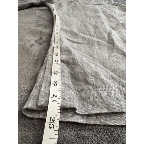 Athleta Women's Linen Drawstring Pants M Gray Breathable Beach Vacation - Picture 11 of 11